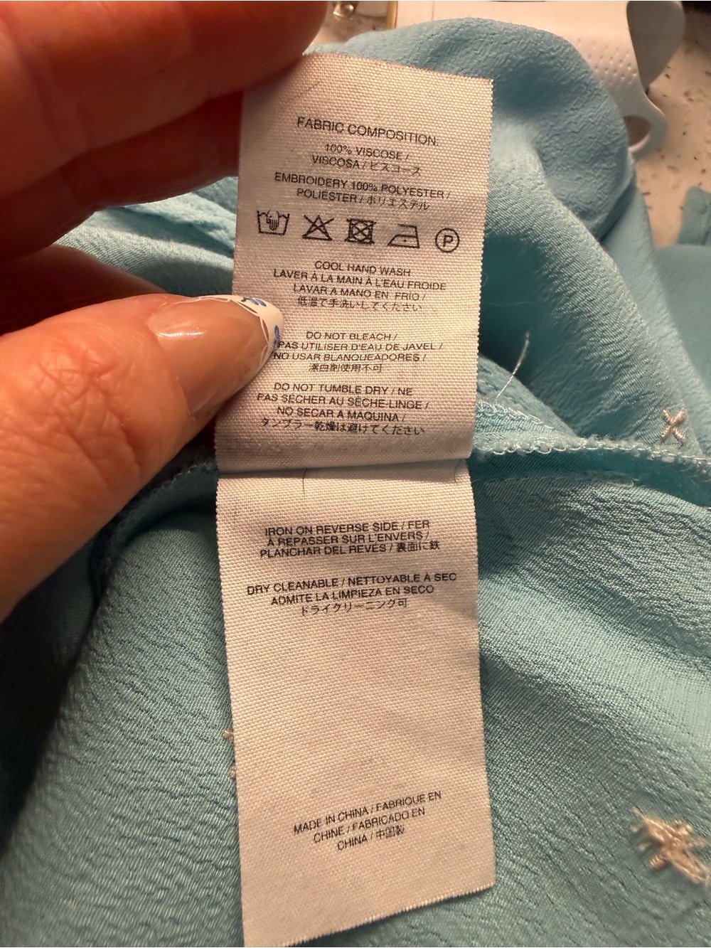 Charli Size 6 Women's Light Blue V-Neck Smocked Waist Maxi Dress - Picture 5 of 7